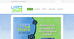 Desktop Screenshot of lifeshareoklahoma.org
